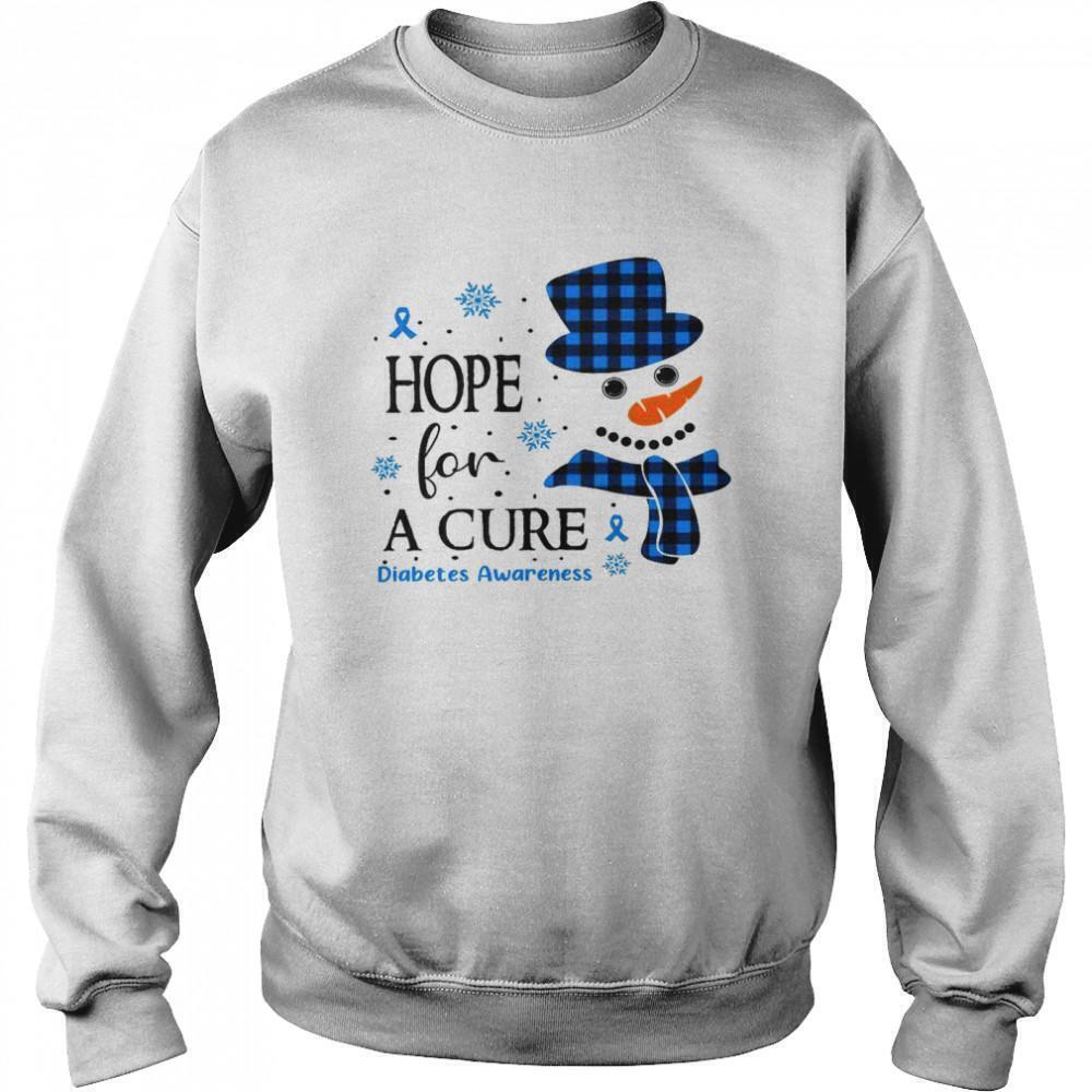 Hope For A Cure Diabetes Awareness Support Ribbon Gift Sweatshirt